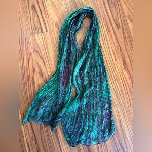 Hand dyed Vietnamese silk scarf